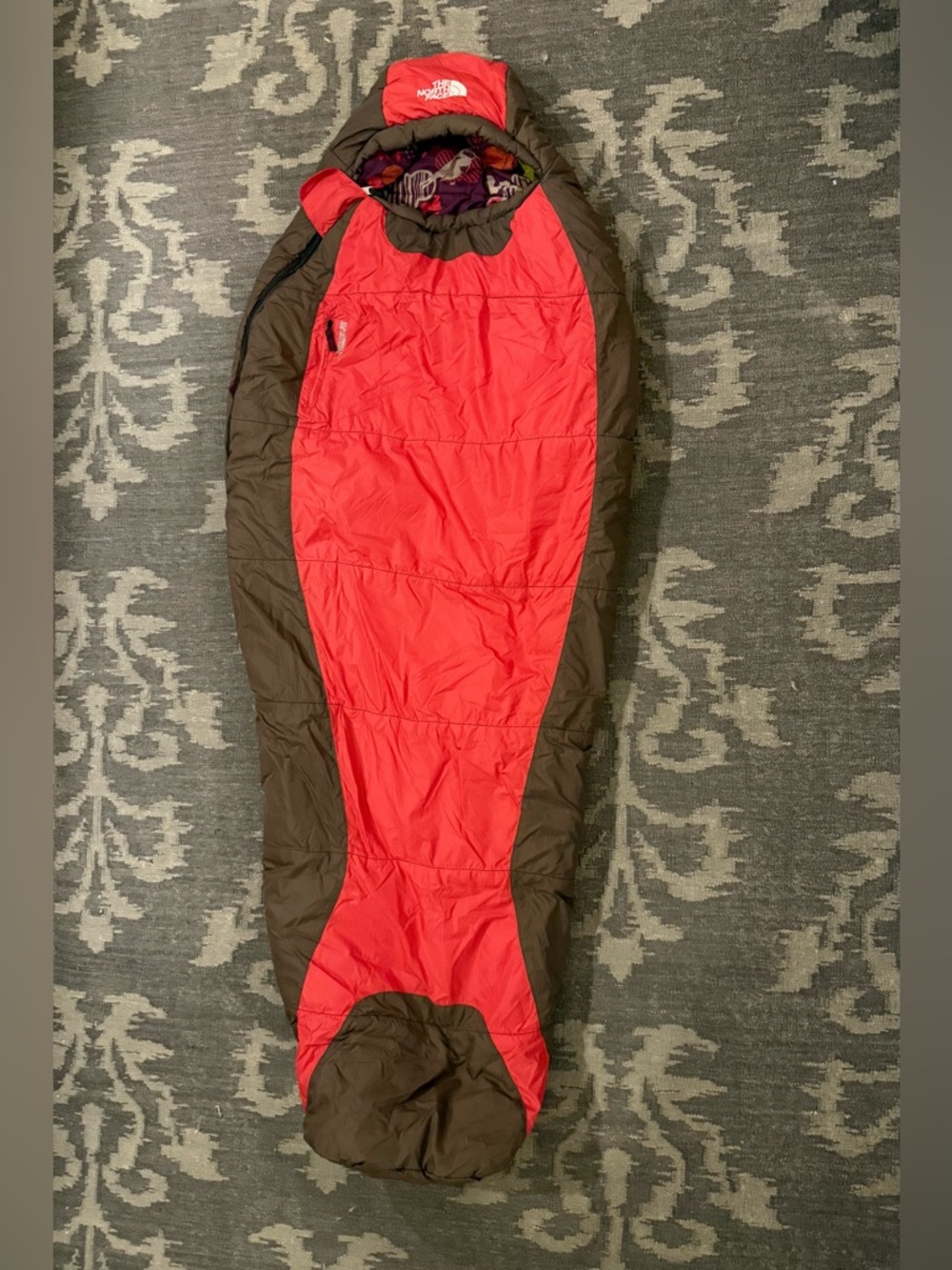The North Face Youth Tigger Red Hooded Sleeping Bag